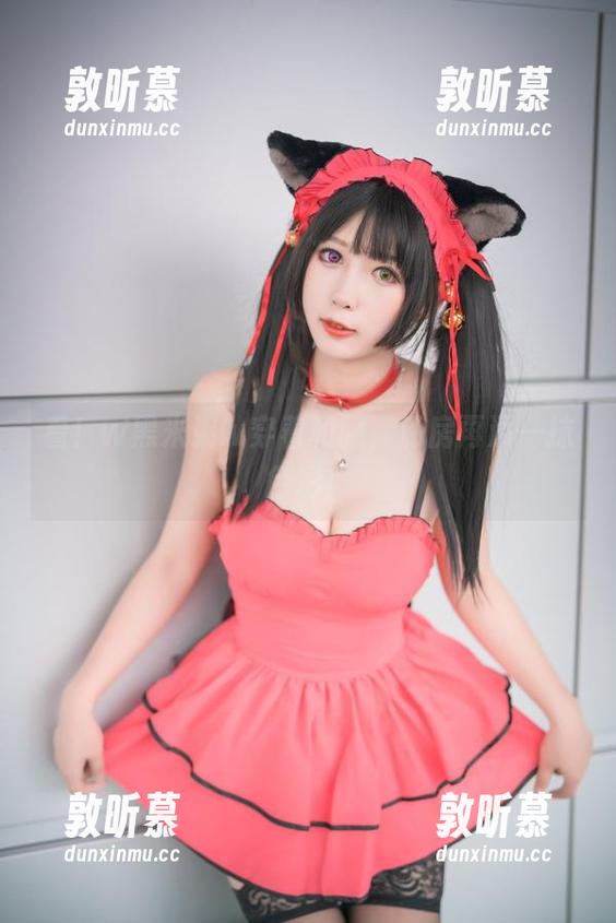 看！w黑米粥w穿着和服，私房再添一抹色彩！